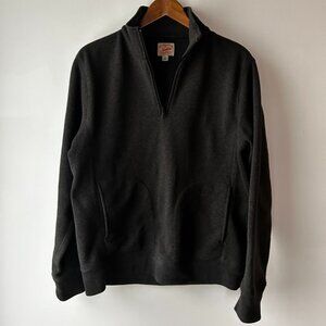 J CREW 1/4 Zip Sweater Grey Size M